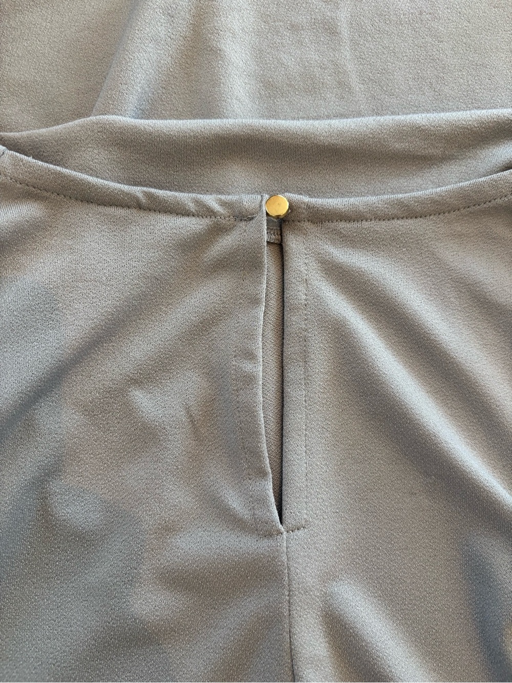 H&M Draped Neck Cap-Sleeve Top - Light Gray - Picture 4 of 4